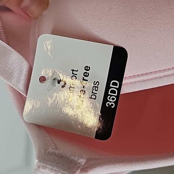 Rene Rofe 3 Comfort Wire-Free (Pink, Black & Mauve) Bras - Size 36DD - Picture 5 of 7